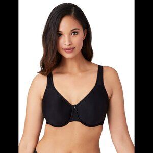 Wacoal Black Size 46D Basic Beauty Full Figure Underwire Bra 853192 855192